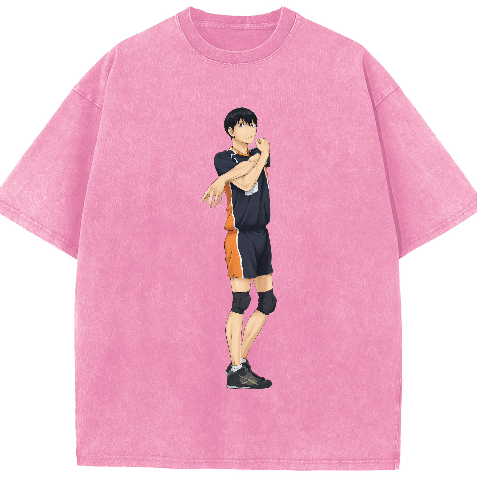 （画像用） ハイキュー!! Haikyu!! 綿100% ヴィンテージ風 半袖Tシャツ（フロントプリント）